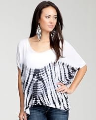 V-Neck Drape Tie Dye Sweater