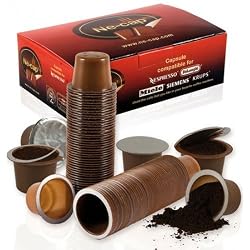 Ne-Cap Nespresso&reg; Compatible Refillable Capsules for Machines Before and After 2010 (100 Capsules per package)