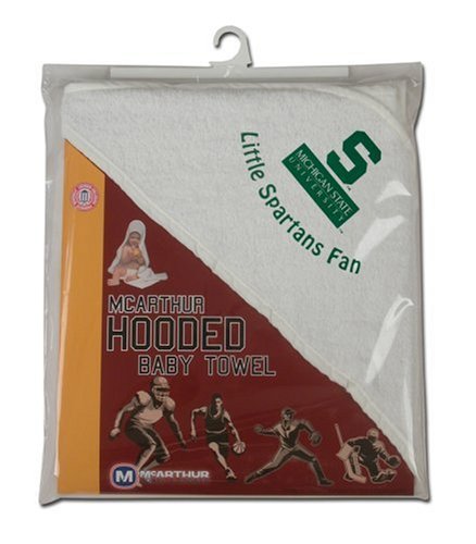Michigan State Spartans Hooded Baby Towel (White)