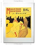 Moulin Rouge, La Goulue, Poster - Toulouse-Lautrec 16 Fine Art Print on Canvas