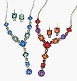 Avon Ombre 'Y' Necklace Gift Set Warm (Goldtone)