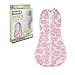 Woombie Air NB Roses Blanket, Pink/White, 5-13 Pound
