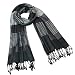 Men's Multi-Color Stripe Plaid Viscose Tassel Ends Long Scarf - Various Colors