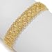 14K Textured Interlocking Geometric Link 7-1-2 Bracelet