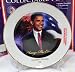 Barack Obama Historic Victory Collectable Plate / Stand & Certificate of Authenticity