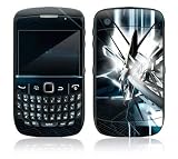 Abstract Tech City Design Decal Skin Sticker for BlackBerry Curve 8500 Cell Phone