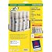 Avery Zweckform L4773-20 Wetterfeste Etiketten aus Polyester, weiss, 63,5x33, 9mm, 48 Etiketten