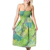 Alki'i Women's One-size-fits-all Tube Dress/Coverup with Peacock Print (many colors)