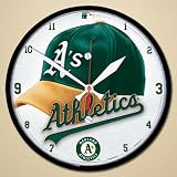 MLB Oakland Athletics Round Clock