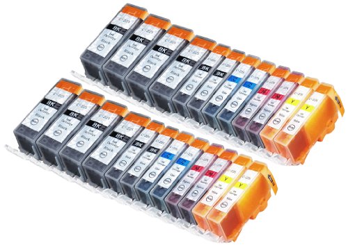 24 Pack Compatible Canon CLI-226 , PGI-225 8 Big Black, 4 Small Black, 4 Cyan, 4 Magenta, 4 Yellow for use with Canon PIXMA iP4820, PIXMA iP4920, PIXMA iX6520, PIXMA MG5120, PIXMA MG5220, PIXMA MG5320, PIXMA MG6120, PIXMA MG6220, PIXMA MG8120, PIXMA MG8120B, PIXMA MG8220, PIXMA MX712, PIXMA MX882, PIXMA MX892. Ink Cartridges for inkjet printers. CLI-526BK , CLI-526C , CLI-526M , CLI-526Y , PGI-525BK © Blake Printing Supply On Sale