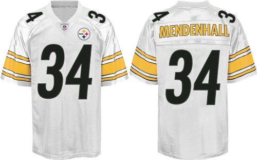 Pittsburgh Steelers 34 Rashard Mendenhall White NFL Jerseys Authentic Football Jersey Size 48-56 (Please Select the Size When You Order, Can Do Drop Shipping)