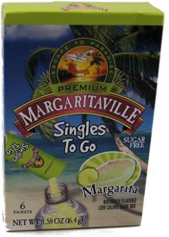 Margaritaville Margarita Singles to Go 6 Packets X 4 Boxes =24 Packets