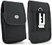 Samsung Galaxy Note II 2, Note, & X-Large Slim Vertical Smart Phone Case / Pouch / Holster w Metal Clip, Velcro, & Belt Loop 5.8x3.4x0.50