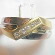 14K Two-Tone Gold Diamond Man's Ring
