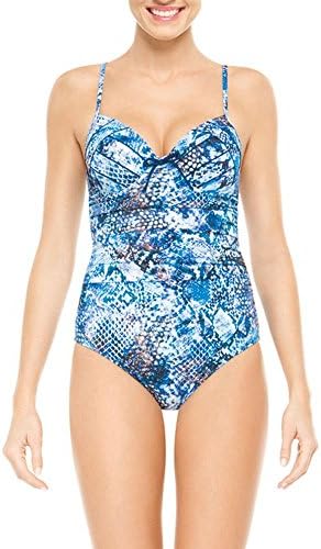 Spanx Shaping Blue Nile Bra Sized Tank Swimsuit (Size 14 Bra Cup D/DD)