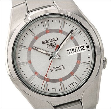 Seiko Men's SNK613 Seiko 5 Automatic Silver Dial Stainless Steel Watch 