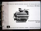 Maybach Mercedes-Benz Dieselmotoren. Bauart Maybach MD 655/1 Ersatzteil-Katalog Nr. 1402