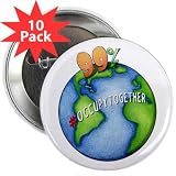 Occupy the Globe WE ARE THE 99% OWS Protest 2.25 inch Pinback Button 10-PACK