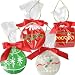 Candycane Christmas Ornaments. 4 Designs in Assorted Pack of 8. Great Candy Cane Tree Decoration or