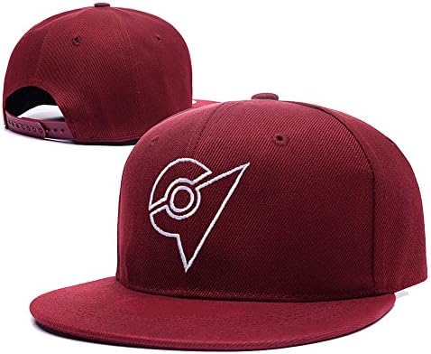 RHXING Pokemon Unova League Symbol Logo Adjustable Snapback Embroidery Hats Caps Red