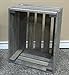 Darla'Studio 66 Antique Gray Stained Rustic Wood Crate