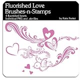 Photoshop Brushes - Flourished Love Brushes and Stamps
