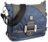 JETTE Flap Bag 03/13/10641 Damen Schultertaschen, Blau (midnight 280), 28x28x7 cm (B x H x T)