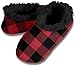 Snoozies Men's Non-Skid Sole Plaid Slipper