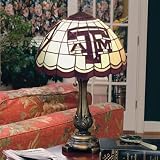Texas A&M University Aggies Glass Light Table Lamp