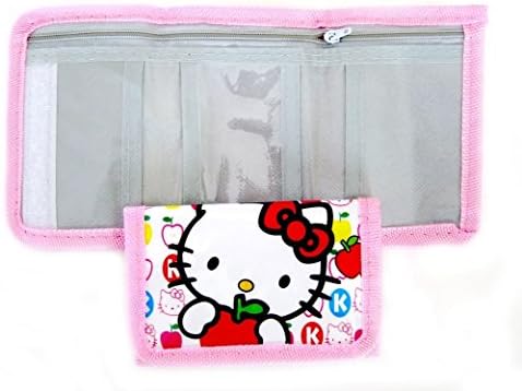 Hello Kitty Wallet 2-pieces Set for (Hot and Light Pink)