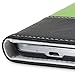 Fosmon CADDY Series Leather Wallet Case for Samsung Galaxy S4 IV / I9500 (White - Green - Black)