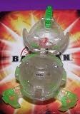 BAKUGAN BAKUCLEAR VERY RARE NEW LOOSE GLITTERY TRANSLUCENT WITH GREEN STINGLASH 560G