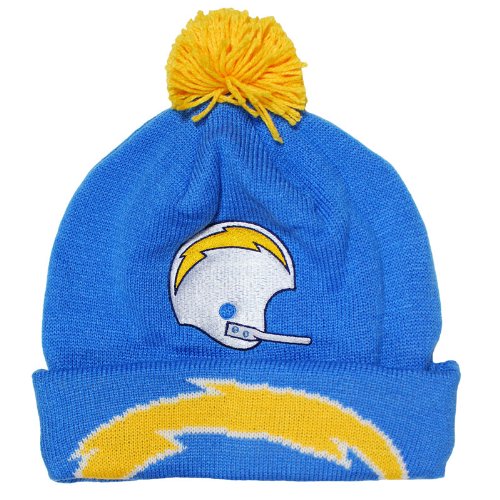 Mitchell & Ness San Diego Chargers Throwback Jersey Stripe Knit Hat One Size Fits All