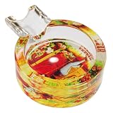 ROMANTIC ROMEO & JULIETA SWEET LOVE GLASS CIGAR ASHTRAY