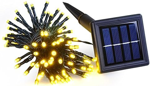 100 LEDs RGBG/White/Green/Blue/Red/Yellow Solar Powered String Light Flash+Static Lighting Modes Waterproof Outdoor Garden Yard Lawn Decoration Holiday Christmas