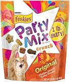 Friskies Party Mix Cat Treats, Original Crunch, 16-Ounce Pouch, Pack of 1