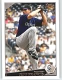 2009 Topps Baseball Card # 371 Jeff Francis - Colorado Rockies - Shipped In Protective Screwdown Display Case!