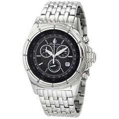 Burgmeister Royal BM121-121 Herren Chronograph Uhr Edelstahl silber schwarz Tag/Datum