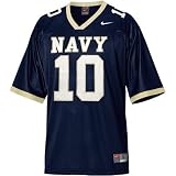 Nike - Nike Navy Midshipmen #10 Navy Blue Replica Football Jersey