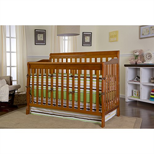 Dream On Me Ashton Convertible 5 in 1 Crib, Pecan Baby Shop