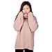 Pinksee Women's Casual Long Sleeve Turtleneck beige Knit Pullover Sweater