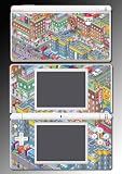 Pixel Art City Buildings Game Skin #2 Nintendo DS Lite