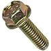 Grade 8 Steel Flange Bolt, Zinc Yellow-Chromate Plated Finish, Hex Head, UNC Threads, Hex Head, Meets IFI-111 (2002)/SAE J429 (1999)/ASTM B633 Specifications, 5/16"-18 Thread Size, 1" Length, Partially Threaded, Pack Of 25