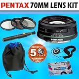 Pentax (21620) 70mm f/2.4 DA Autofocus Lens Accessory Kit w/ 5 Year Extended Warranty