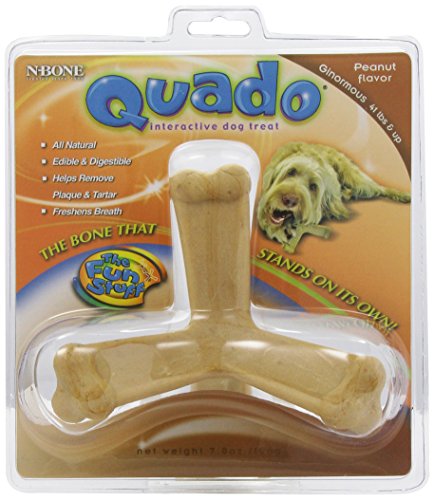 Quado Interactive Dog Chew Treat Peanut, Ginormous Size