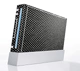 Carbon Fiber Decorative Protector Skin Decal Sticker for Nintendo Wii Console