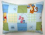 SheetWorld Crib / Toddler Baby Pillow Case - Percale Pillow Case - Pooh Large Patch - Made In USA