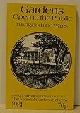 Gardens open to the public in England and Wales