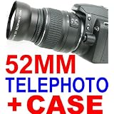 52mm TELEPHOTO Lens ~Including Lens Bag!~ Fits all 52MM Lenses, Including NIKON!