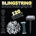 Blingstring Outdoor Solar Fairy Lights with 120 LED Bulbs